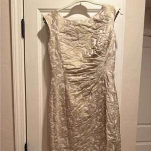 Ralph Lauren Cream Floral Wedding Dress